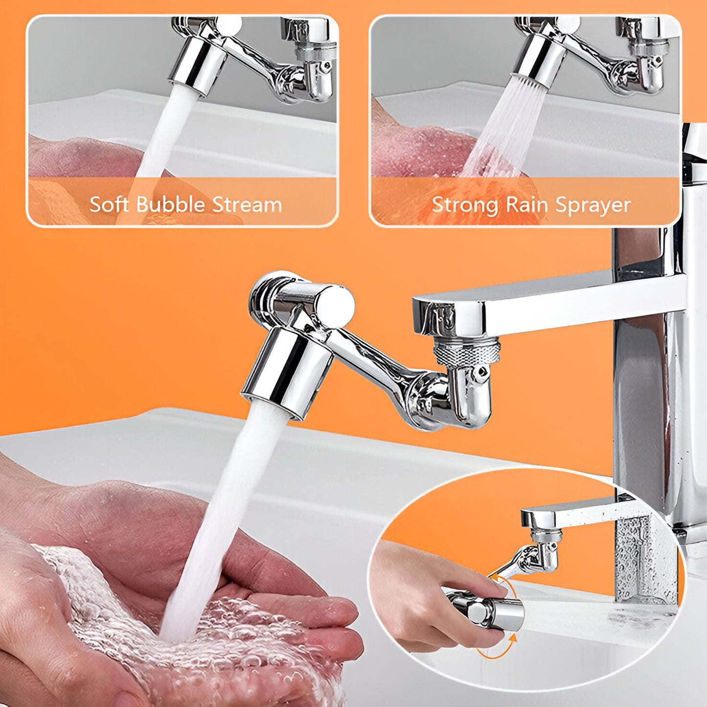 1080° Rotating Faucet Extender