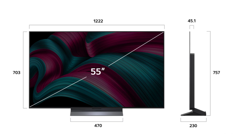 LG OLED evo 139cm (55) TV (C5), α9 AI Processor 4K Gen8, Dolby Vision, Dolby Atmos, FILMMAKER MODE™, 2025