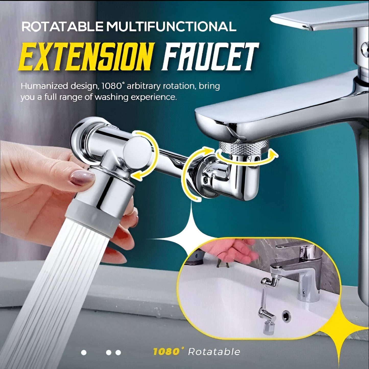 1080° Rotating Faucet Extender